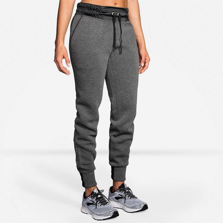 Brooks Fremont Running Pants - Women's - Grey (42690-MWZB)